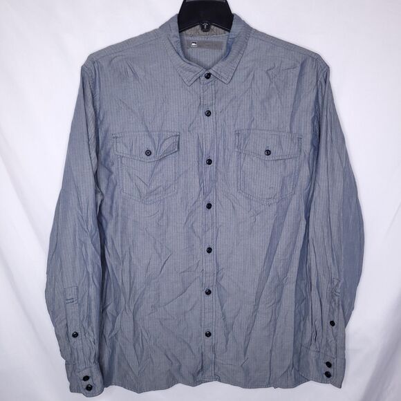 REI Shirt Mens XL Blue Outdoor Co-op Heavyweight Durable Workwear Rugged - Picture 1 of 11